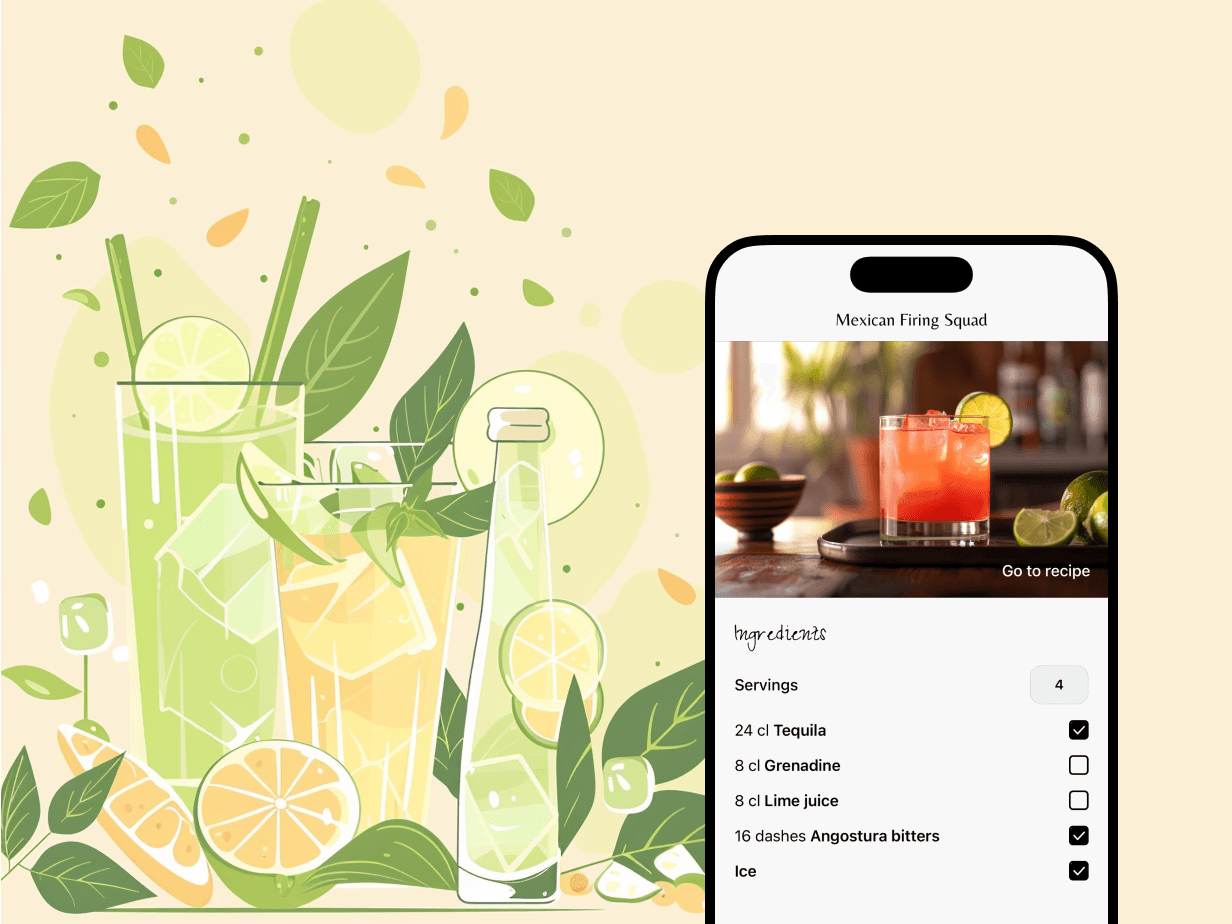 Shopping list in the app