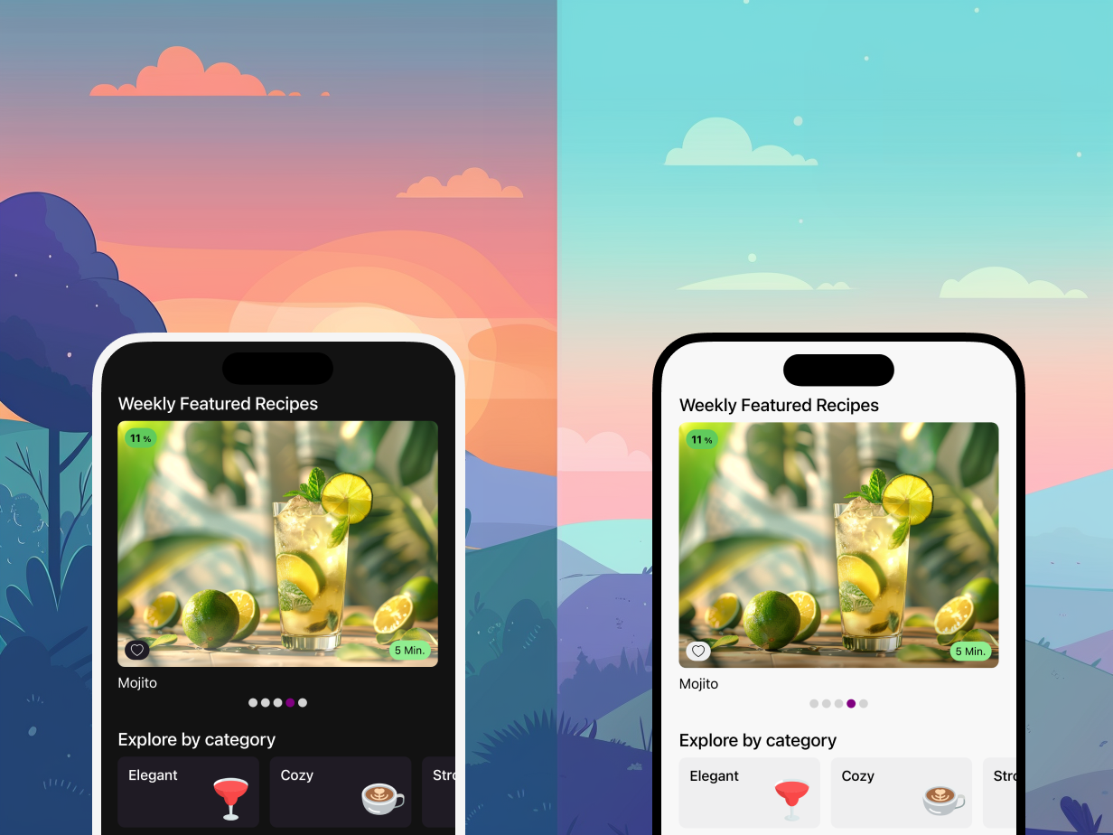 App theme settings